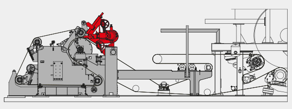 2nd. step: Crescent Former installed while the headbox is repositioned